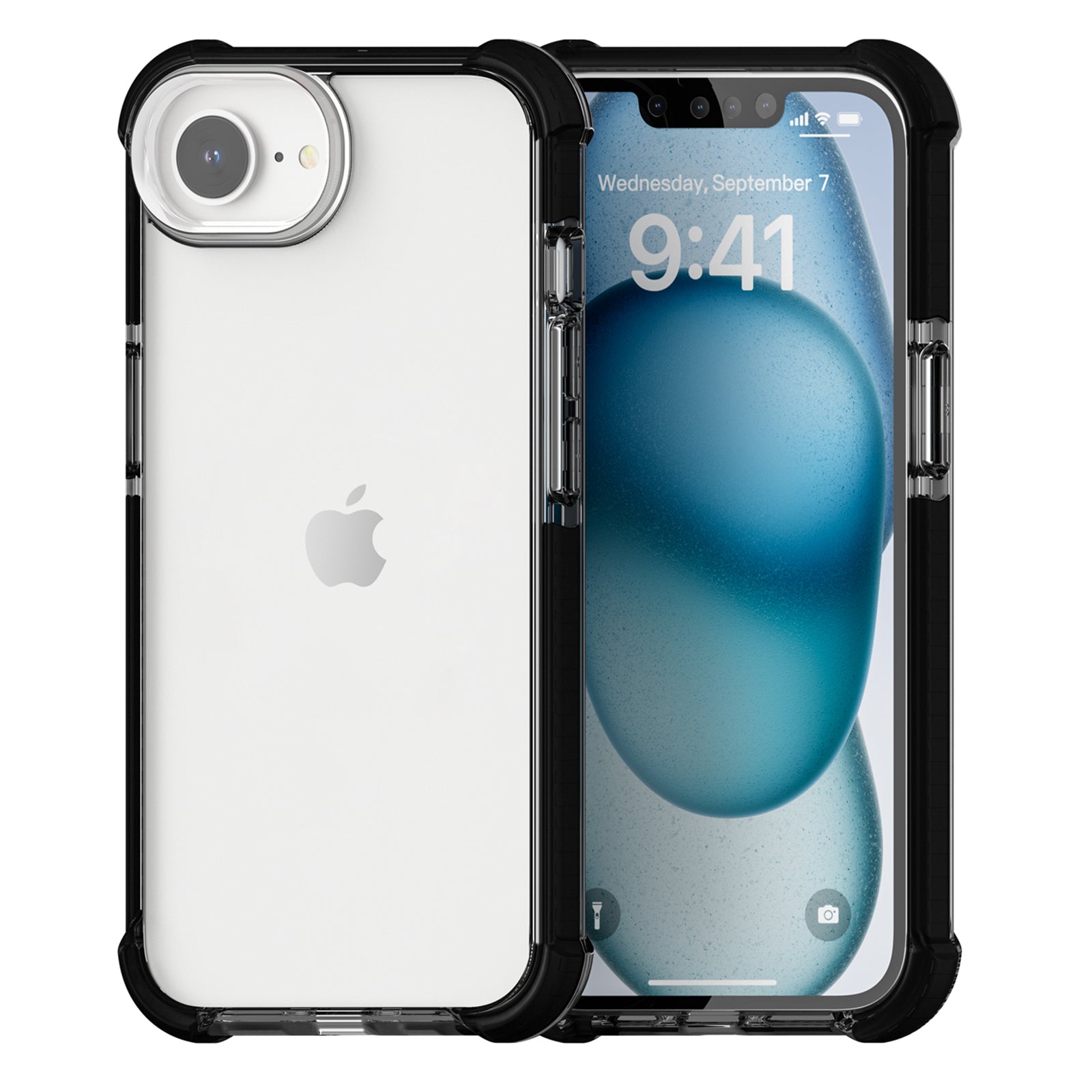 For iPhone SE (2024) Case 3-in-1 Drop Protection TPU+TPE+Acrylic Phone Cover