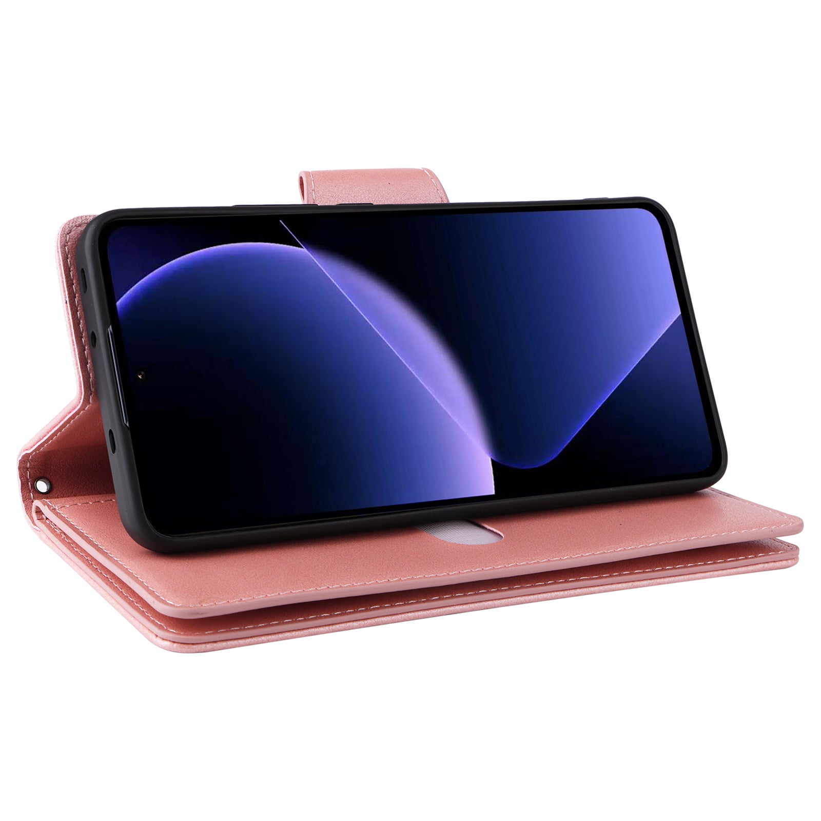 For Xiaomi Redmi K60 Ultra / 13T Pro Case Zipper Wallet Rivet Decor Leather Phone Cover