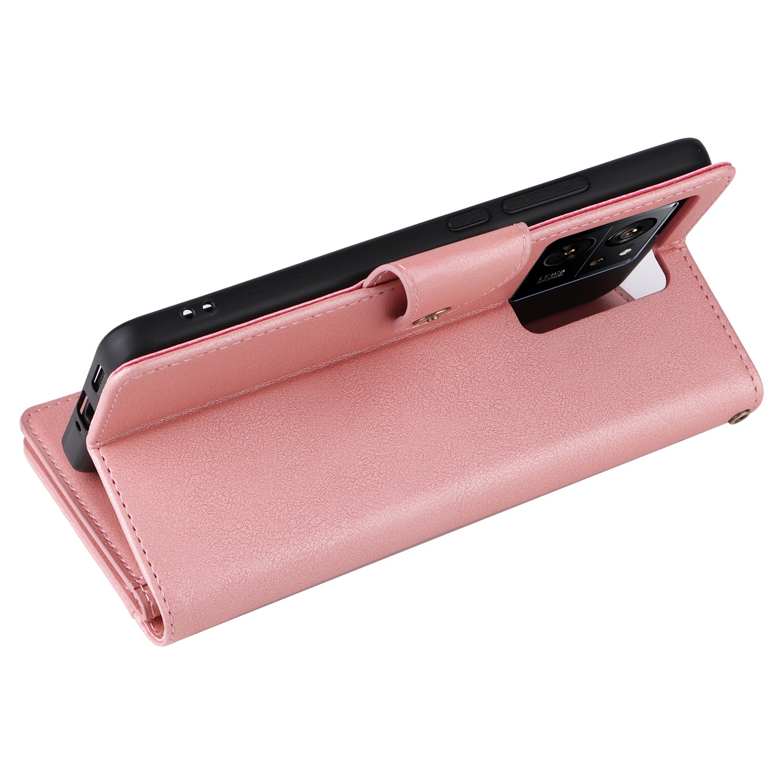 For Xiaomi Redmi K60 Ultra / 13T Pro Case Zipper Wallet Rivet Decor Leather Phone Cover