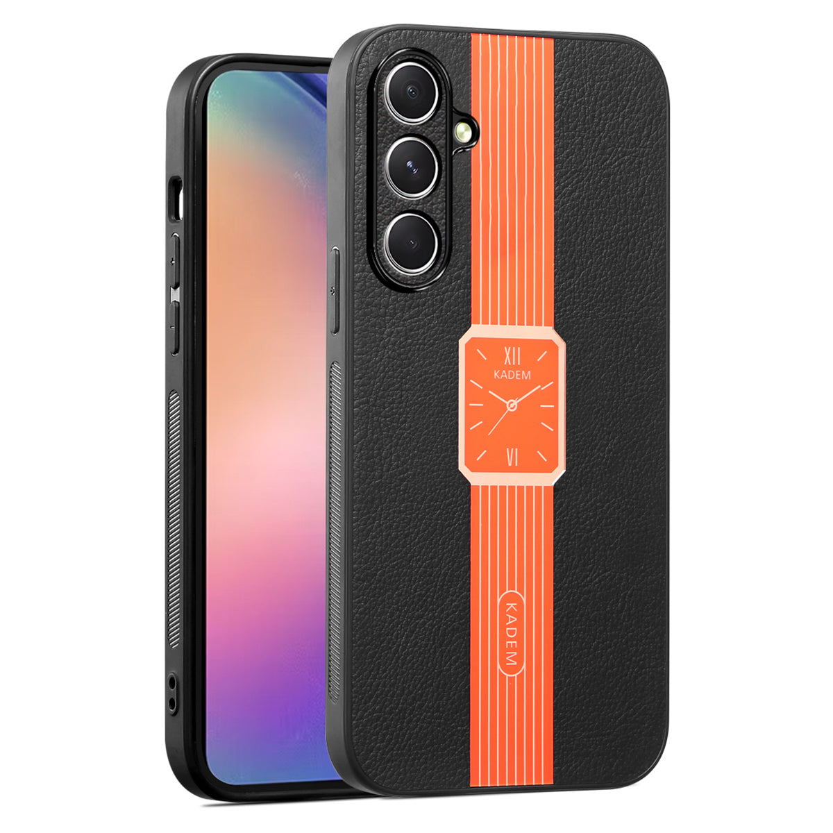 KADEM For Samsung Galaxy F15 5G / M15 5G Electroplating Case PU+TPU+Acrylic Phone Cover