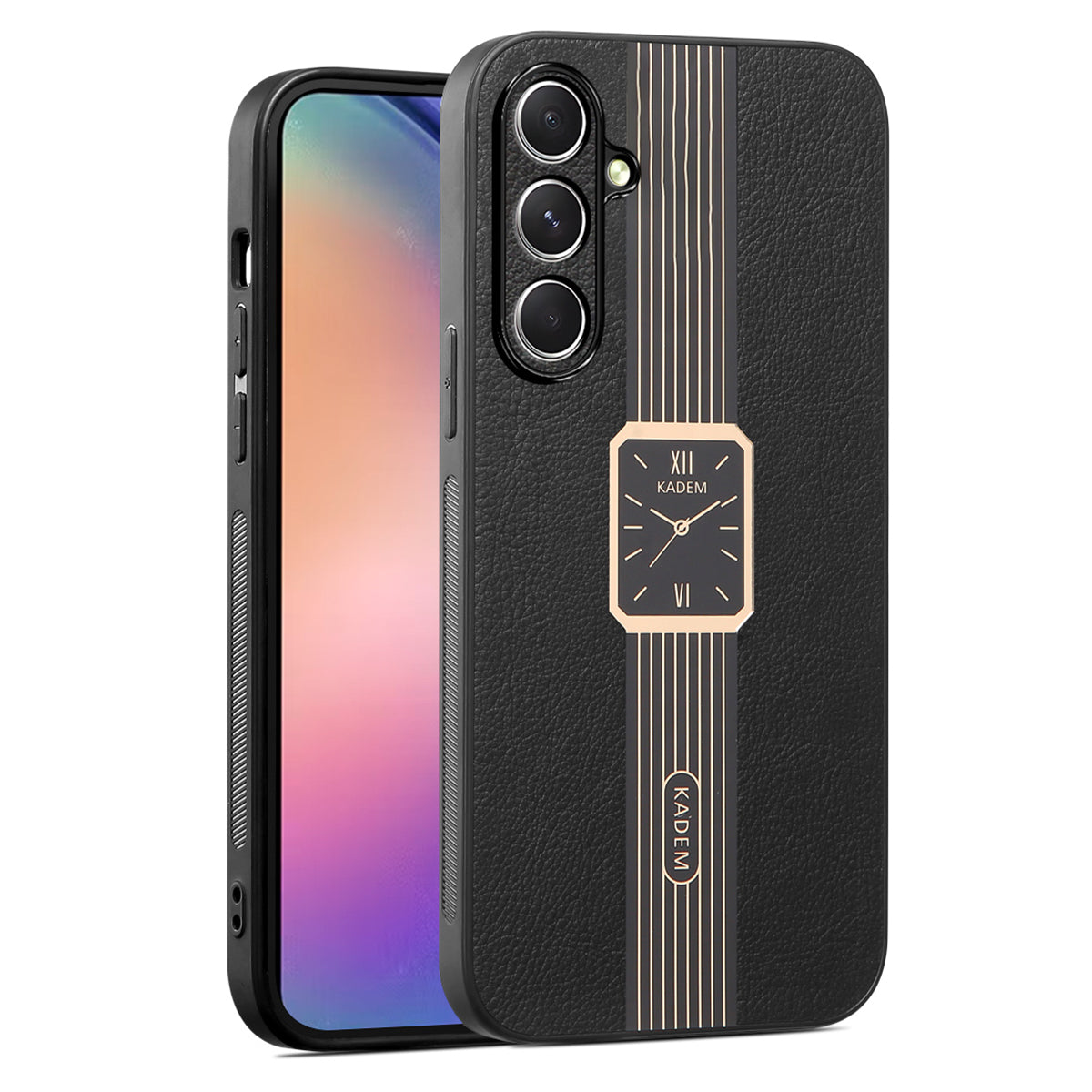 KADEM For Samsung Galaxy F15 5G / M15 5G Electroplating Case PU+TPU+Acrylic Phone Cover
