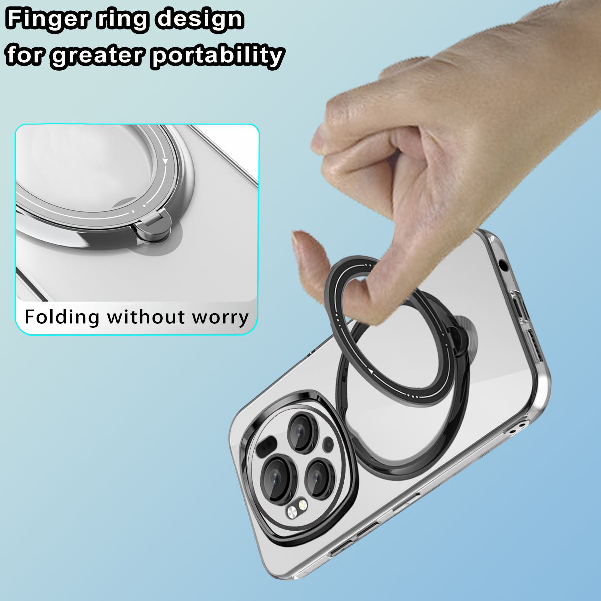 For Honor Magic6 Pro 5G Magnetic Phone Case PC+TPU Bump Proof Kickstand Cover
