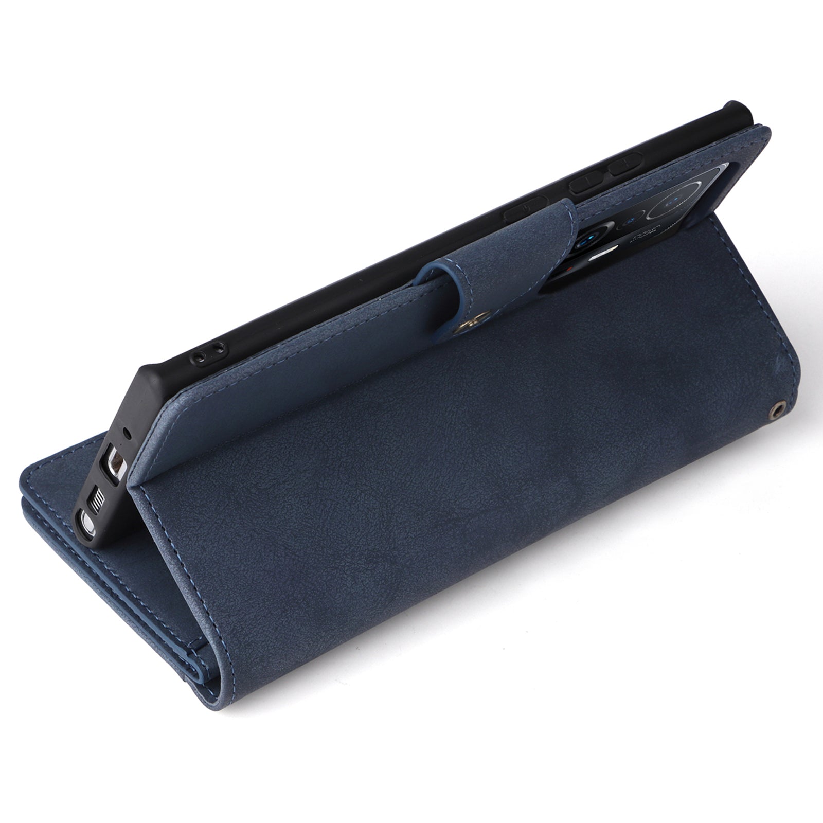 For Xiaomi 11T 5G / Xiaomi 11T Pro 5G Case Rivet Decor Leather Wallet Phone Cover with 9 Card Slots