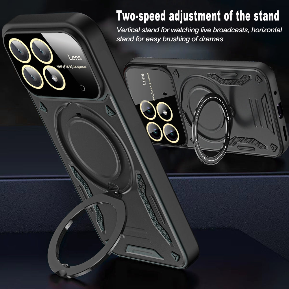 For Xiaomi Poco X6 Pro 5G / Redmi K70E 5G Cell Phone Cases Kickstand PC+TPU Cover Compatible with MagSafe