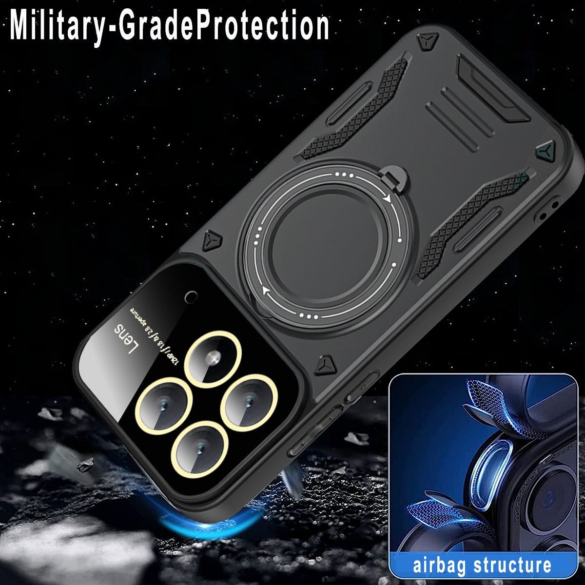 For Xiaomi Poco X6 Pro 5G / Redmi K70E 5G Cell Phone Cases Kickstand PC+TPU Cover Compatible with MagSafe