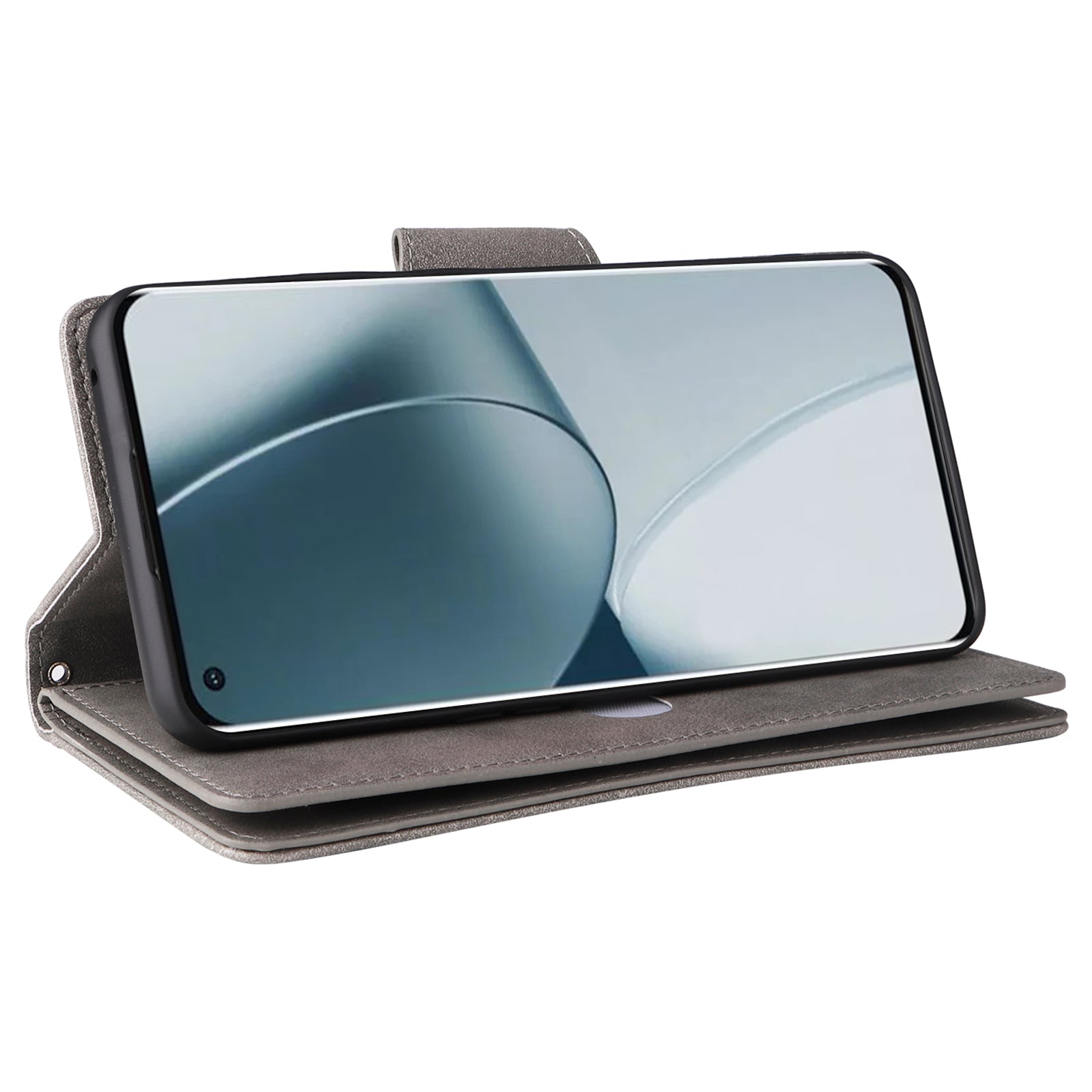 For OnePlus 10 Pro 5G Anti-fall Case Rivet Decor PU Leather Stand Wallet Phone Cover