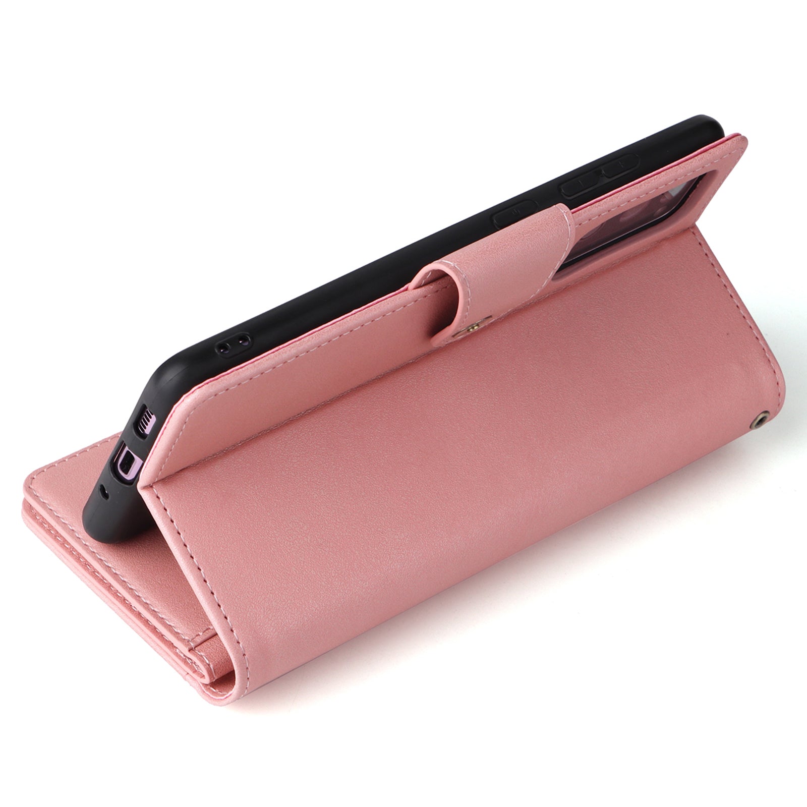 For OnePlus Nord 2 5G Case Rivet Decor Card Holder Wallet Full Protection Phone Cover