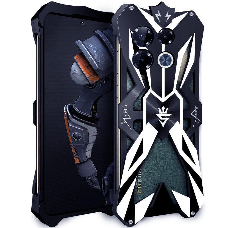 For Transsion Infinix Note 40 Pro 5G Shockproof Case Aluminum Alloy Smart Phone Shell
