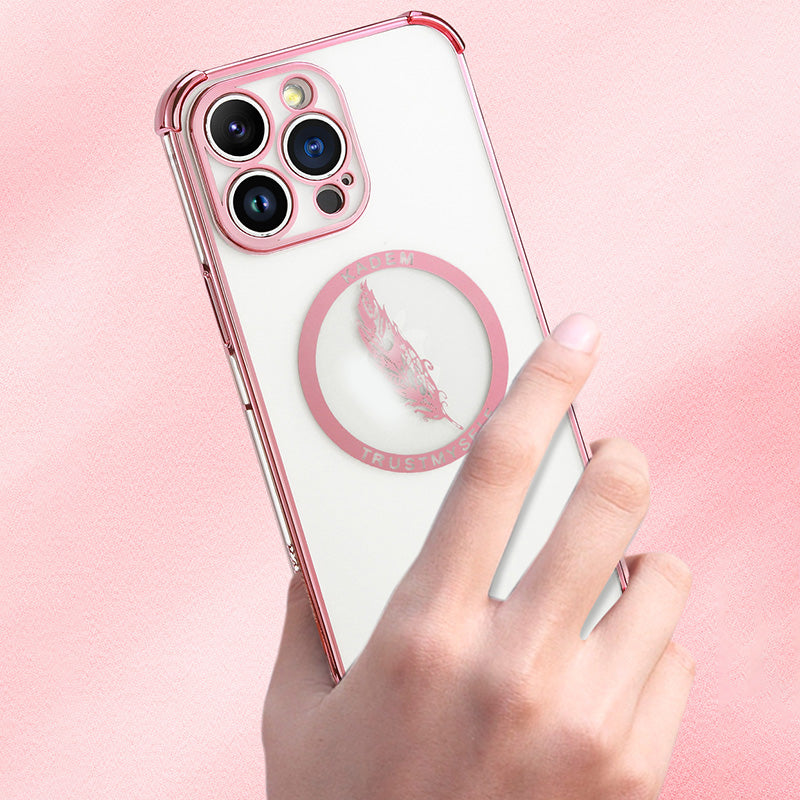 KADEM For iPhone 12 Pro Max 6.7 inch Case Clear TPU Four Corners Drop Protection Protective Cover
