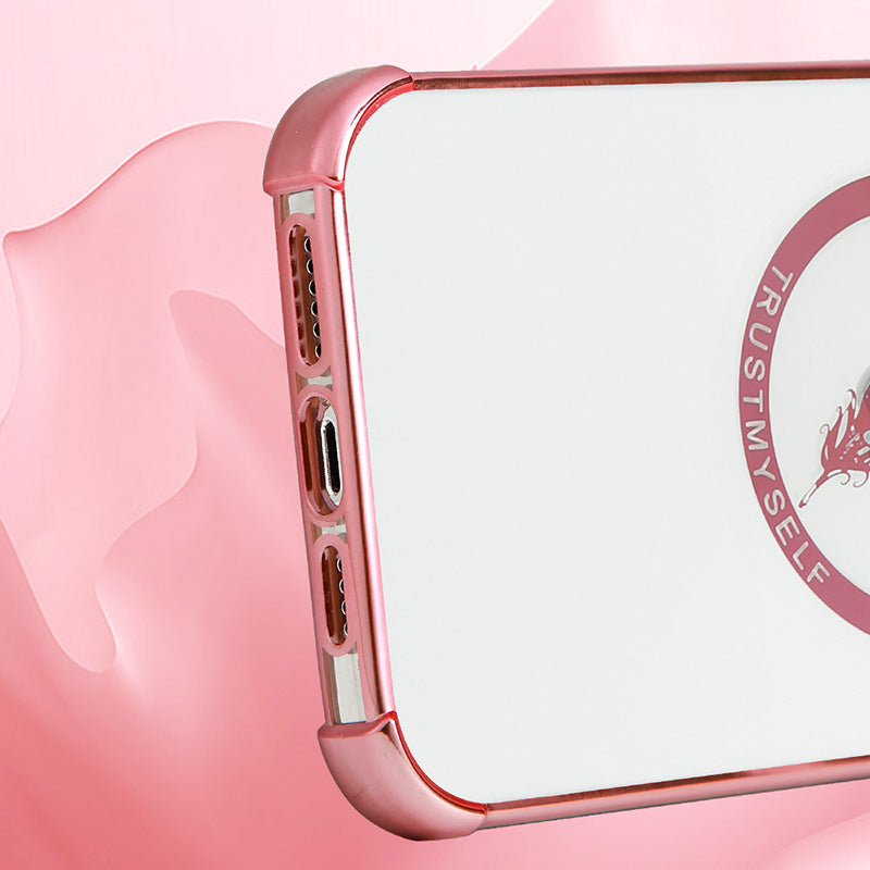 KADEM Case for iPhone 15 Pro Shell TPU Four Corners Drop-proof Electroplated Phone Cover