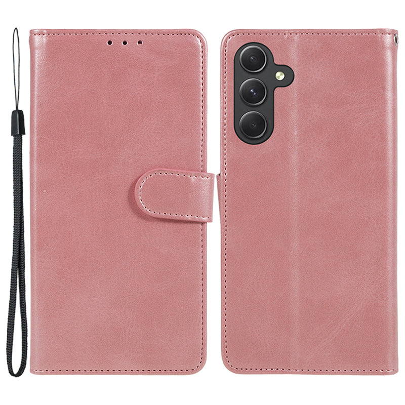 For Samsung Galaxy M15 5G / F15 5G Case Calf Texture Phone Wallet Leather Cover with Magnetic Clasp