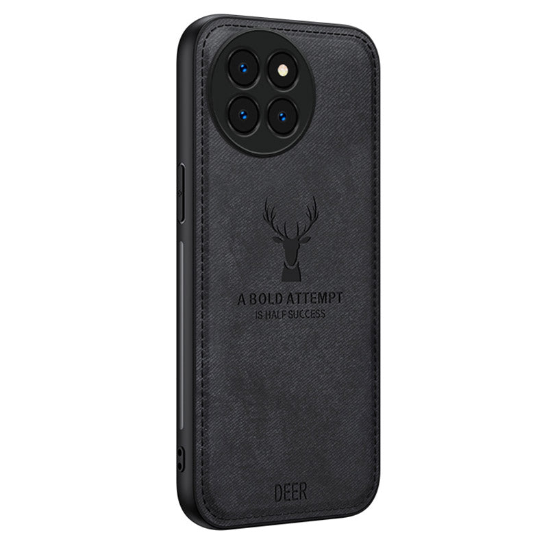 For Xiaomi Civi 4 Pro 5G Case Cloth Texture Deer Pattern Leather+PC+TPU Phone Cover