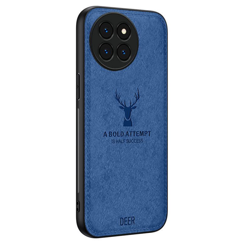 For Xiaomi Civi 4 Pro 5G Case Cloth Texture Deer Pattern Leather+PC+TPU Phone Cover