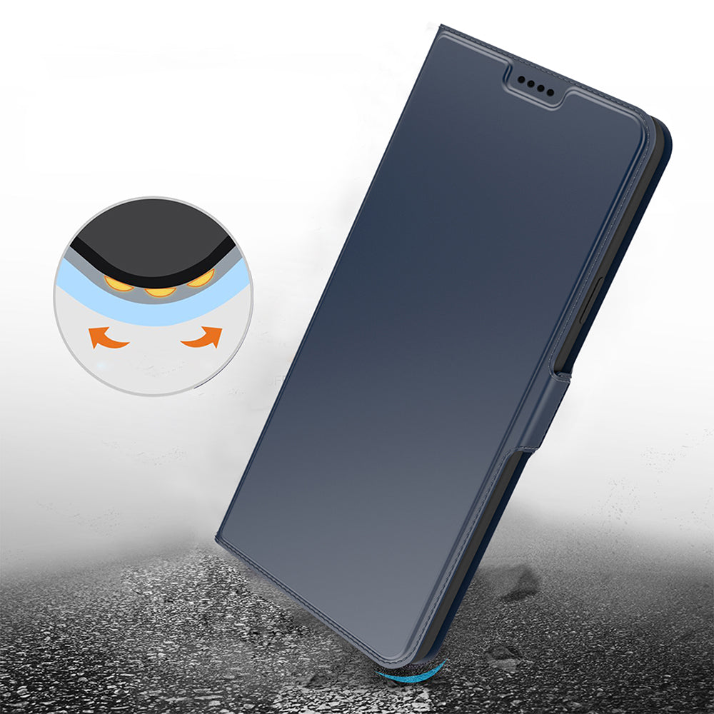 For Xiaomi Poco X6 Neo 5G / Redmi Note 13R Pro 5G Leather Case Card Holder Folding Stand Phone Cover