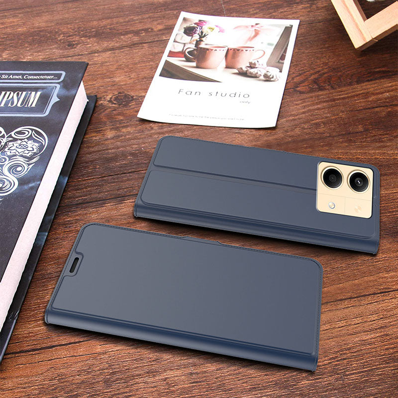 For Xiaomi Poco X6 Neo 5G / Redmi Note 13R Pro 5G Leather Case Card Holder Folding Stand Phone Cover