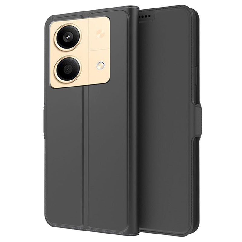 For Xiaomi Poco X6 Neo 5G / Redmi Note 13R Pro 5G Leather Case Card Holder Folding Stand Phone Cover