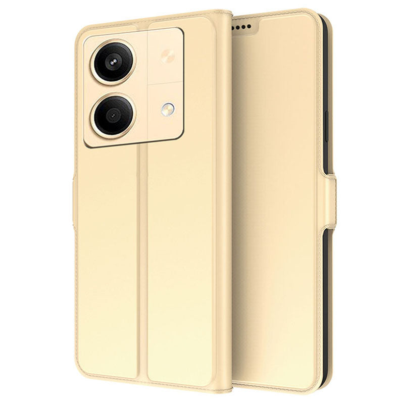 For Xiaomi Poco X6 Neo 5G / Redmi Note 13R Pro 5G Leather Case Card Holder Folding Stand Phone Cover