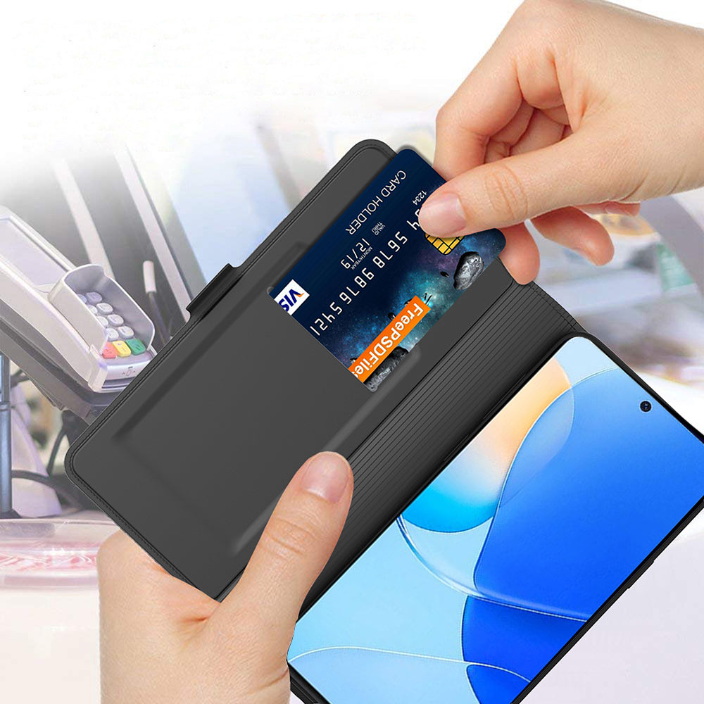 For Huawei nova 12i 4G / Enjoy 70 Pro Card Holder Case Shockproof Leather Phone Cover