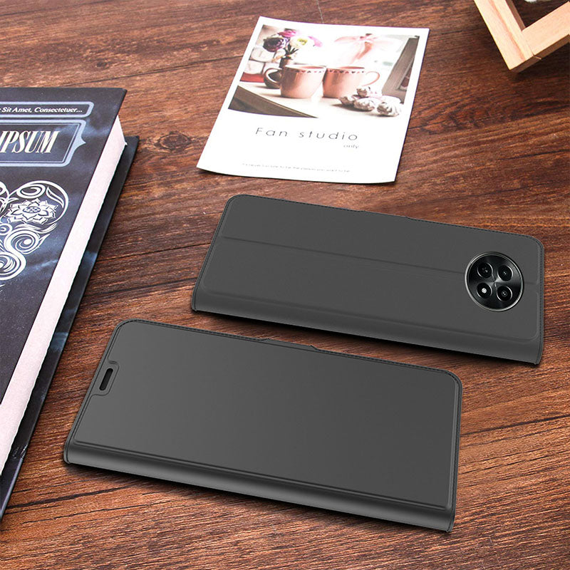 For Realme 12 Leather Case Card Holder Folding Stand Phone Cover
