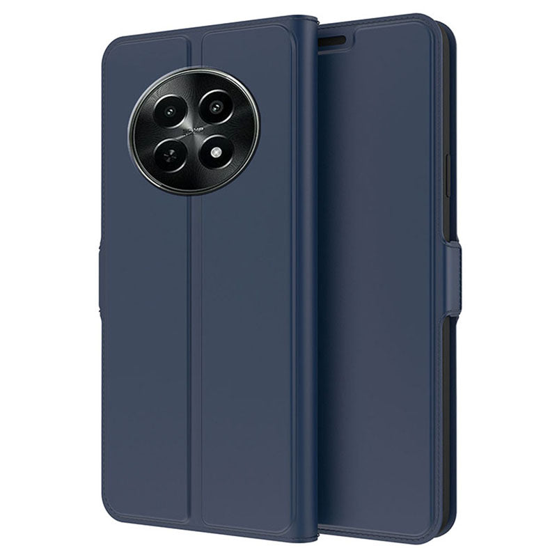 For Realme 12 Leather Case Card Holder Folding Stand Phone Cover
