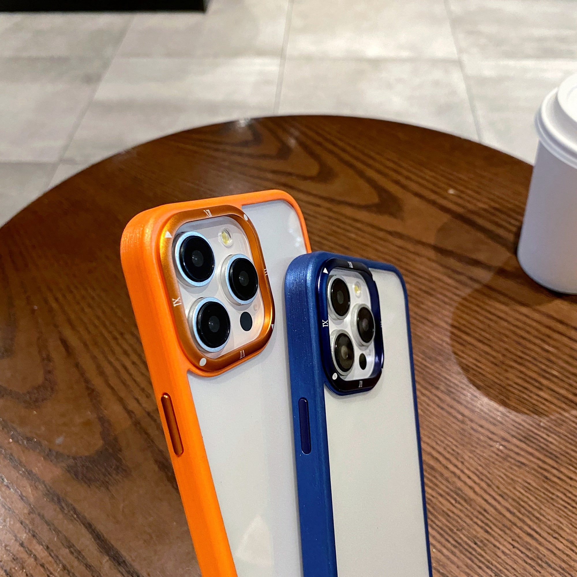 For iPhone 14 Pro Max Case PC+TPU Phone Cover with Metal Lens Frame