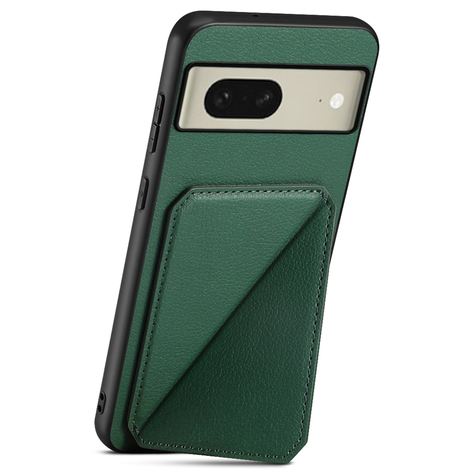 For Google Pixel 8 Case Card Holder Kickstand Leather+PC+TPU Cell Phone Cover