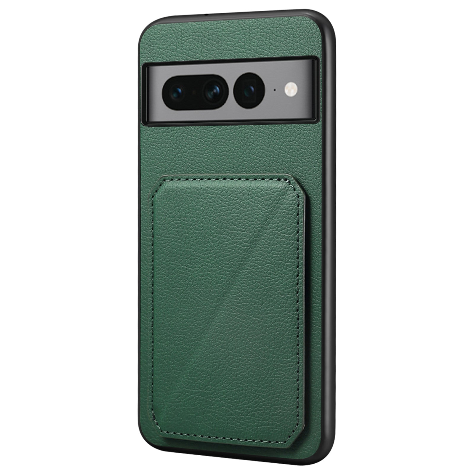 For Google Pixel 7 Pro 5G Kickstand Case Card Holder PU+PC+TPU Cell Phone Shell