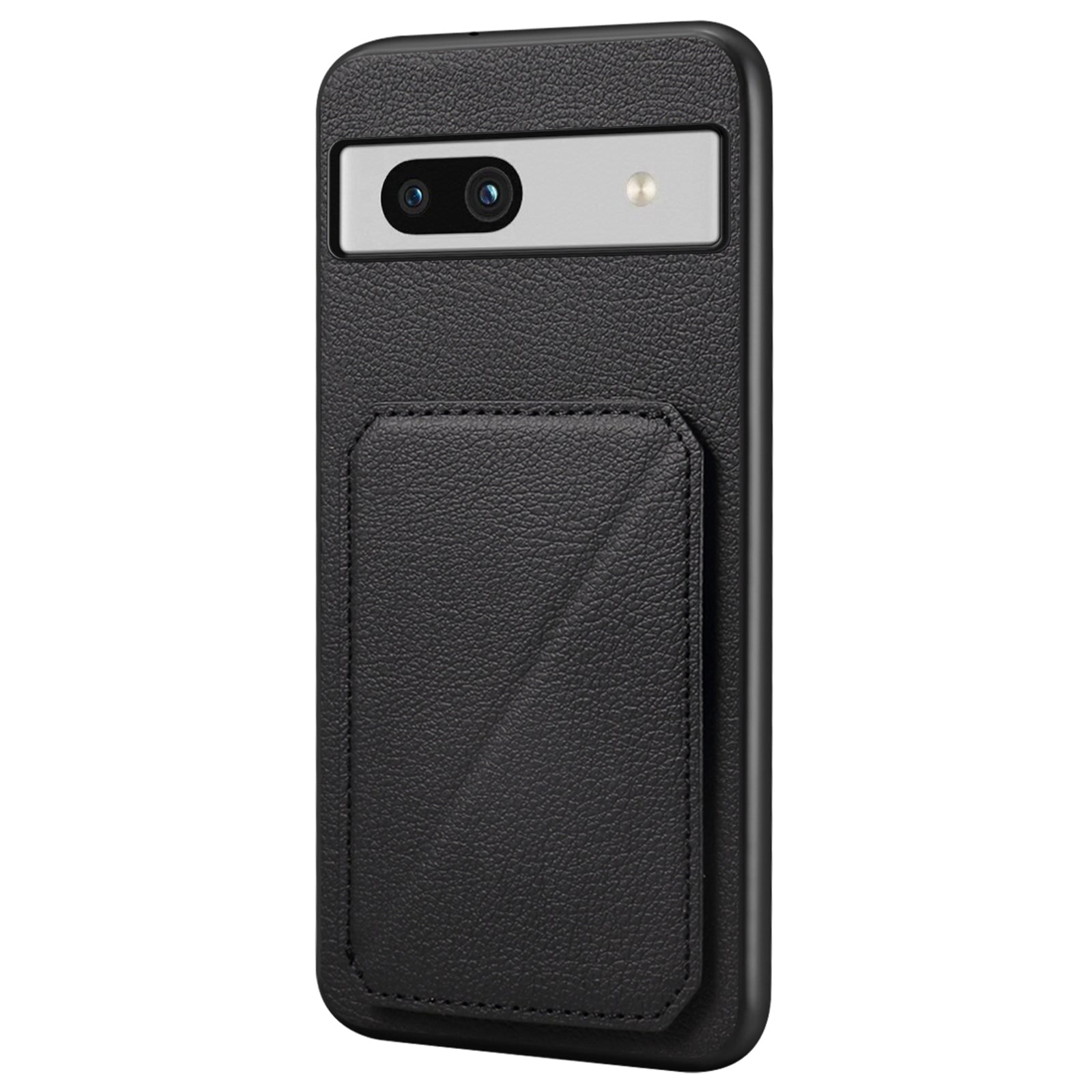 For Google Pixel 7a Case PU Leather+PC+TPU Hidden Back Card Holder Phone Cover