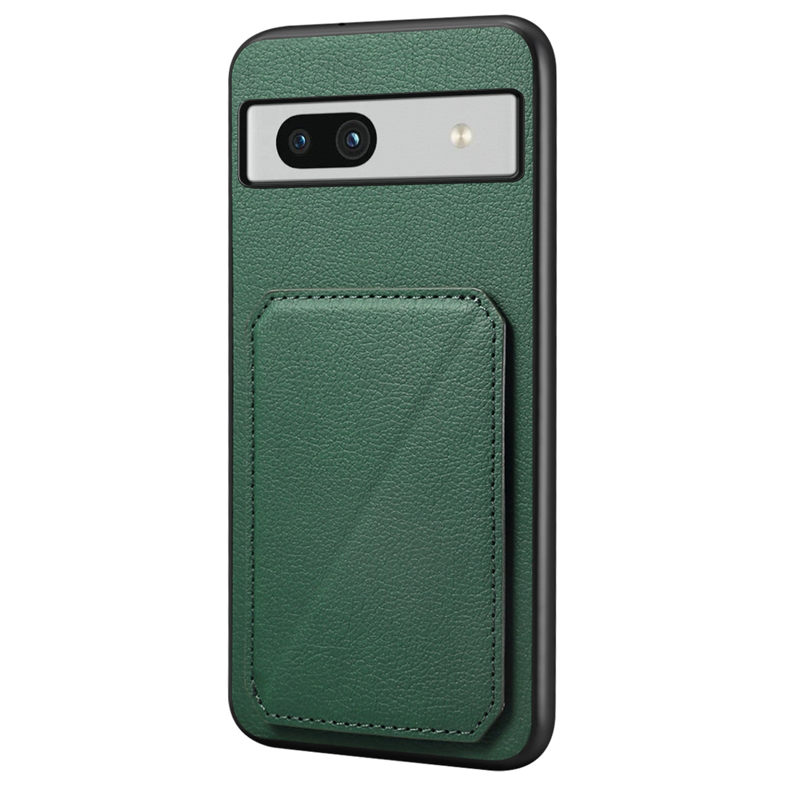 For Google Pixel 7a Case PU Leather+PC+TPU Hidden Back Card Holder Phone Cover