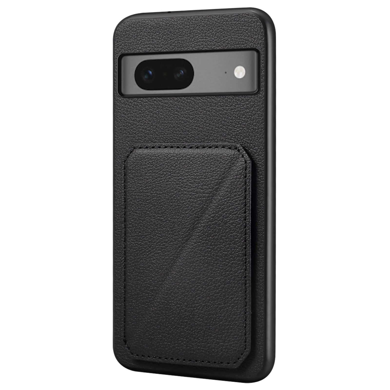 For Google Pixel 7 5G Case Card Holder PU Leather Coated PC+TPU Kickstand Phone Cover