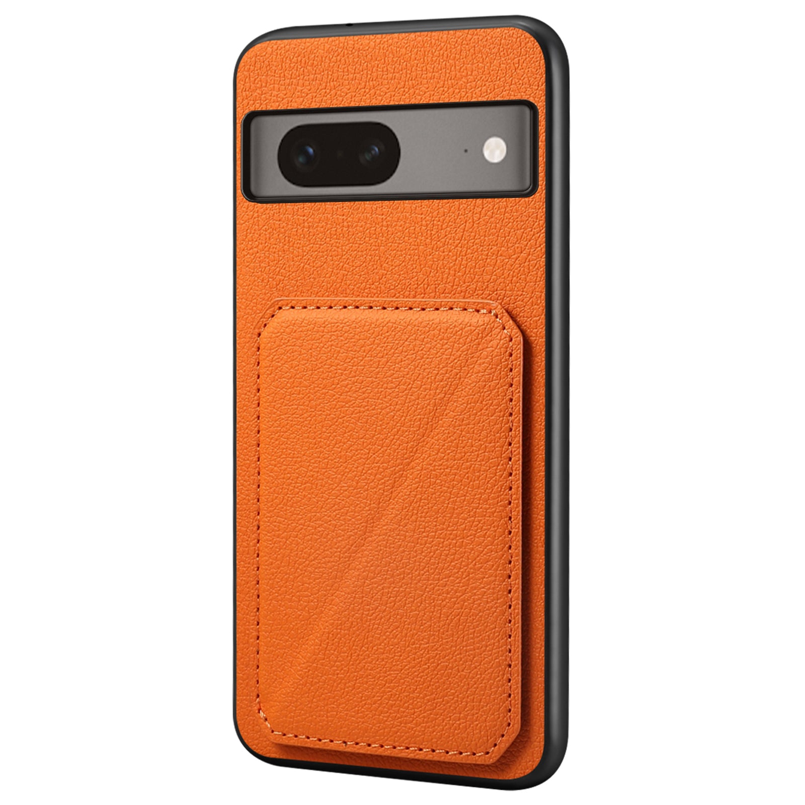 For Google Pixel 7 5G Case Card Holder PU Leather Coated PC+TPU Kickstand Phone Cover