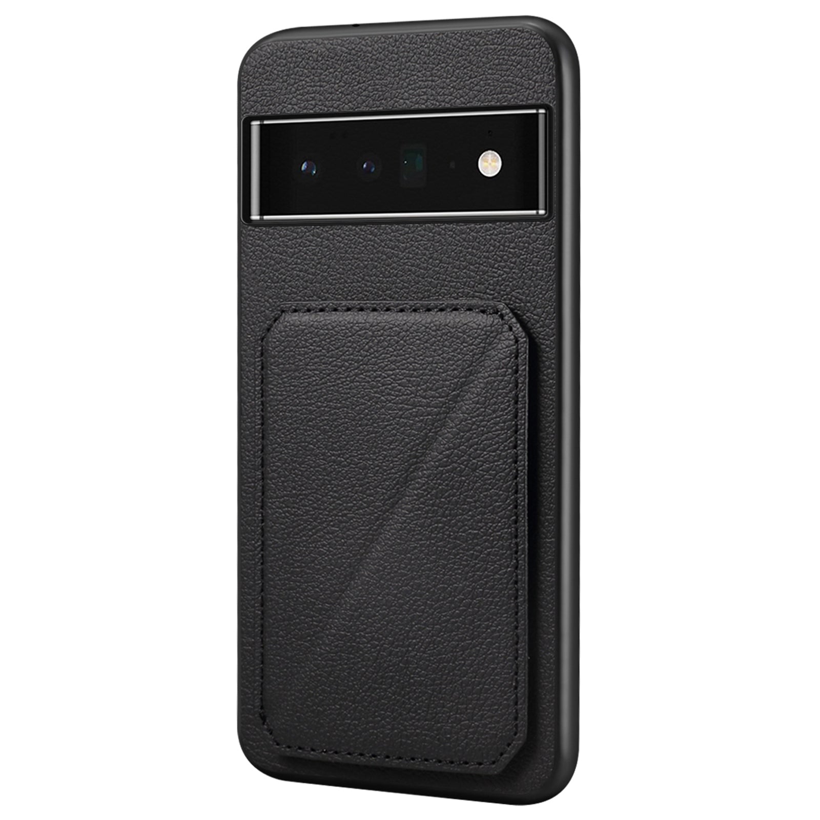 For Google Pixel 6 Pro 5G Case Card Holder Kickstand Feature PU Leather Back Cover