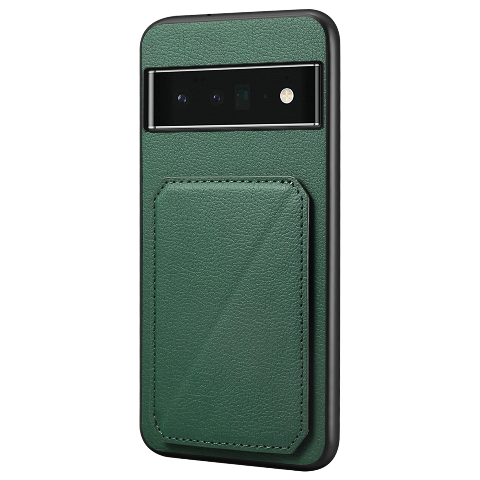 For Google Pixel 6 Pro 5G Case Card Holder Kickstand Feature PU Leather Back Cover