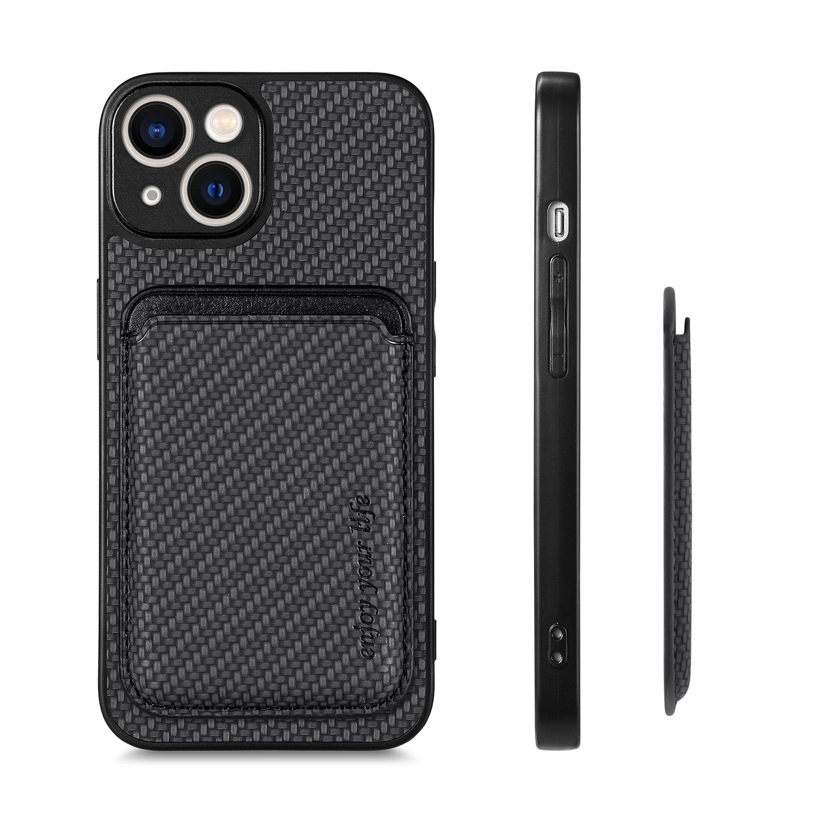M2 For iPhone 13 Case 2-in-1 Magnetic Detachable Leather Cover with Card Holder