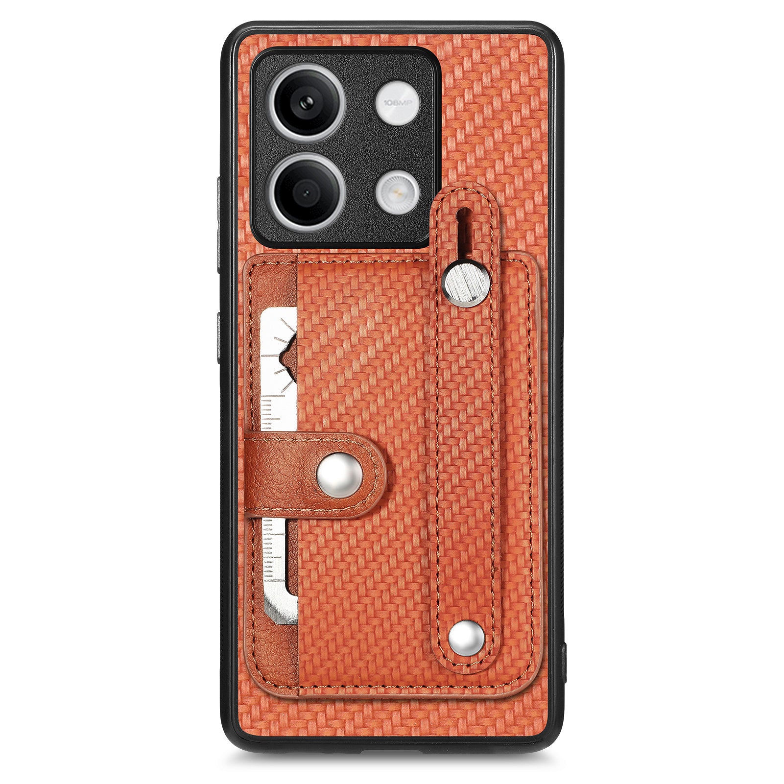 C1-01 For Xiaomi Redmi Note 13 5G Case PC+TPU+Leather Phone Cover Wristband Ring Design