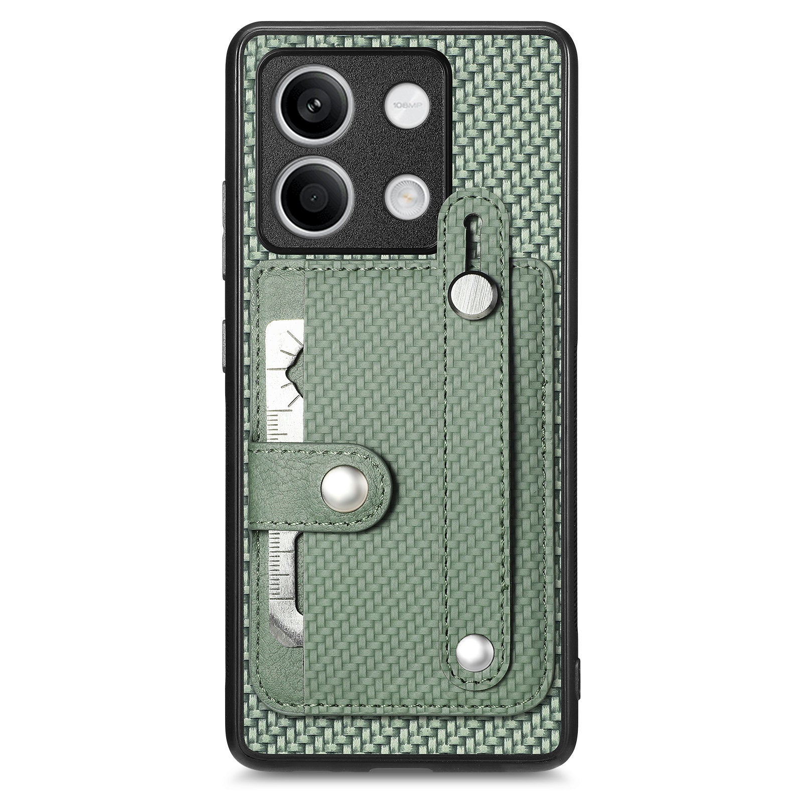 C1-01 For Xiaomi Redmi Note 13 5G Case PC+TPU+Leather Phone Cover Wristband Ring Design