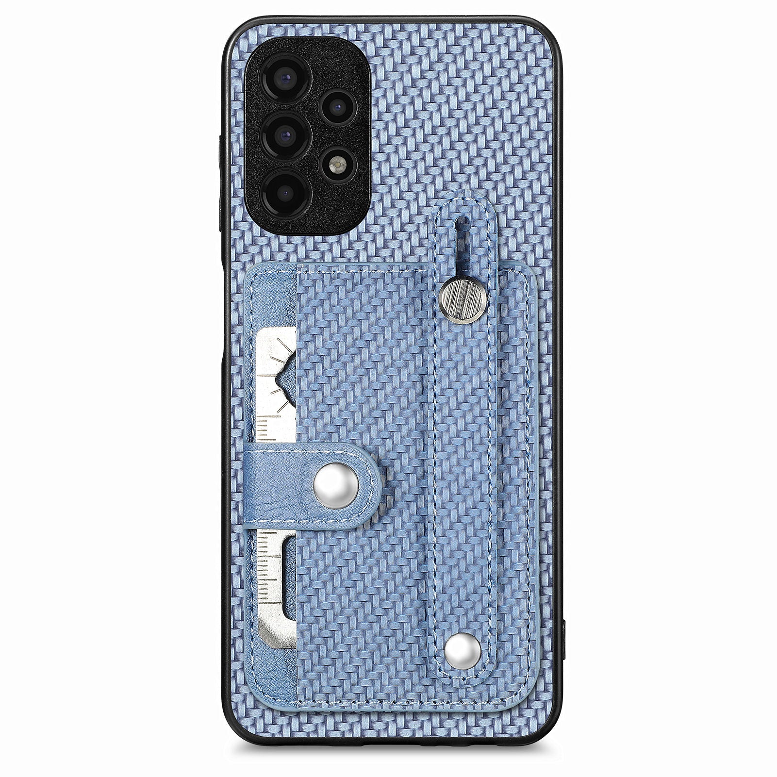 C1-01 For Samsung Galaxy A13 4G Case Anti-Drop PU+TPU+PC Card Slot Phone Cover