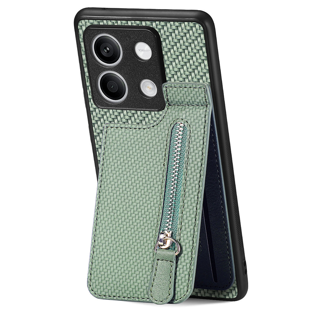 C1-03 For Xiaomi Redmi Note 13 4G Case Carbon Fiber Leather+TPU+PC Phone Cover