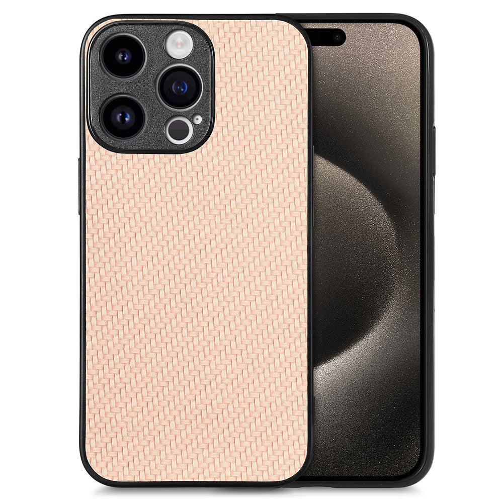 C1 for iPhone 13 Pro Max Case PU Leather Coated PC+TPU Anti-slip Phone Cover