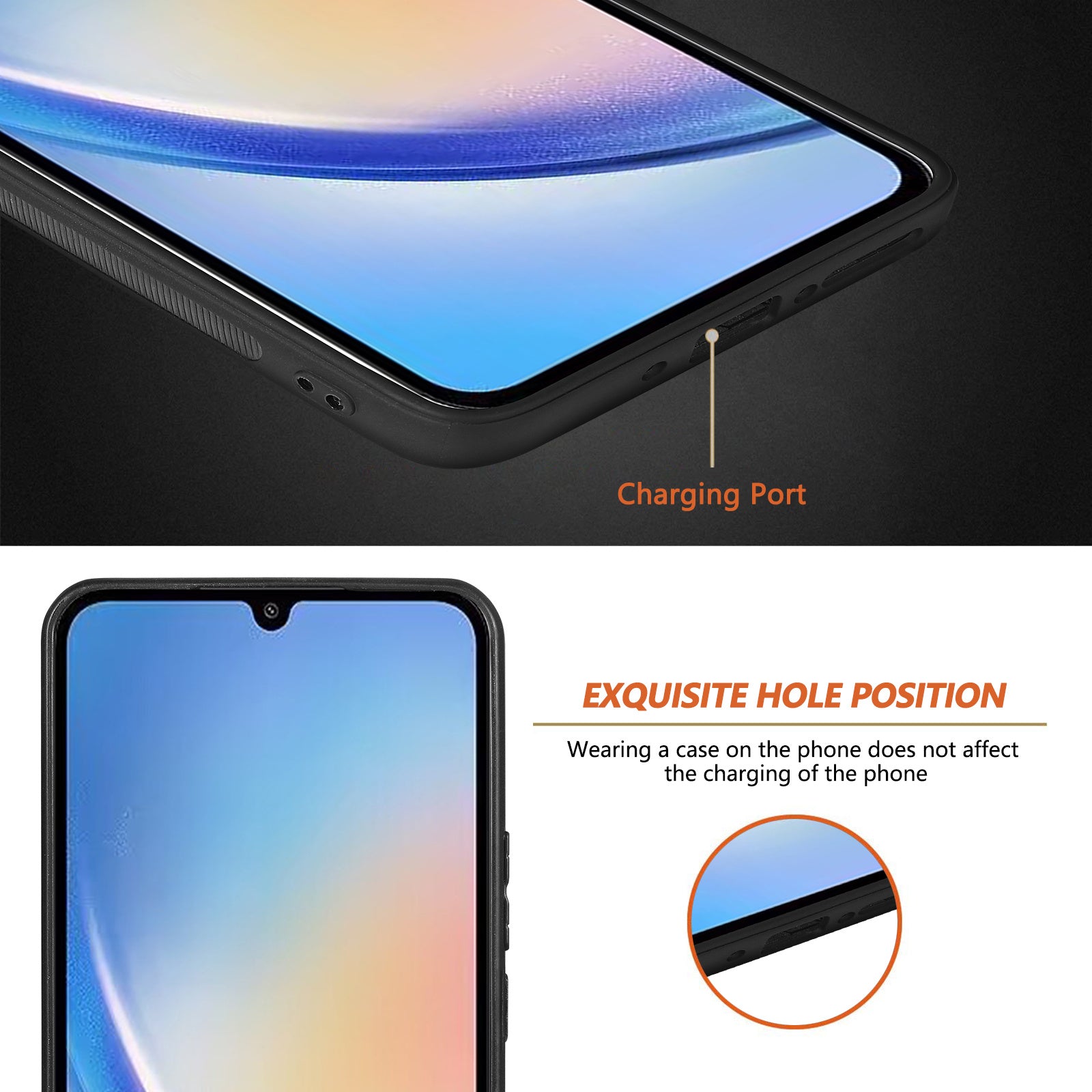 P1 For Samsung Galaxy A34 5G Magnetic Case Leather Coated TPU+PC Cover Pattern Printed
