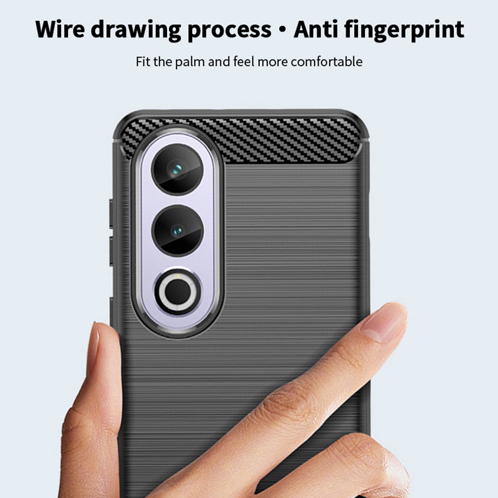 MOFI JK TPU Series-1 Phone Case for OnePlus Ace 3V 5G / Nord CE4 5G Carbon Fiber Texture TPU Cover