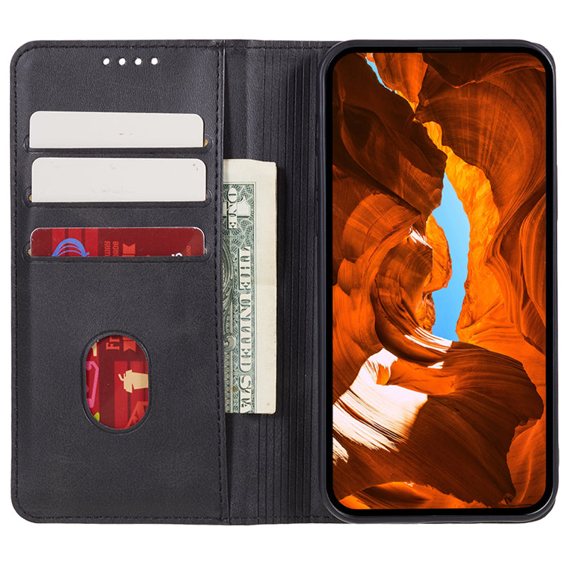 For Xiaomi Civi 4 Pro 5G Case Calf Texture PU Leather Magnetic Auto Closing Phone Cover