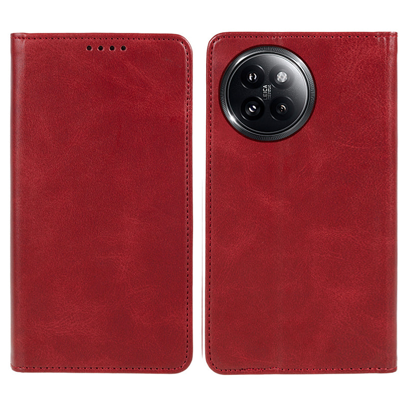 For Xiaomi Civi 4 Pro 5G Case Calf Texture PU Leather Magnetic Auto Closing Phone Cover