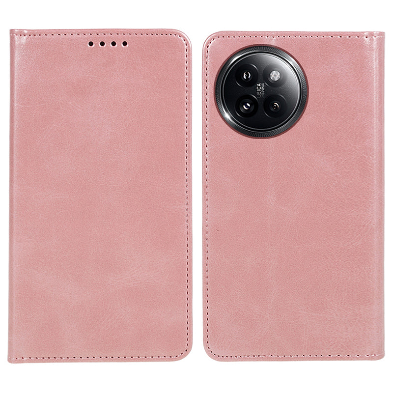 For Xiaomi Civi 4 Pro 5G Case Calf Texture PU Leather Magnetic Auto Closing Phone Cover