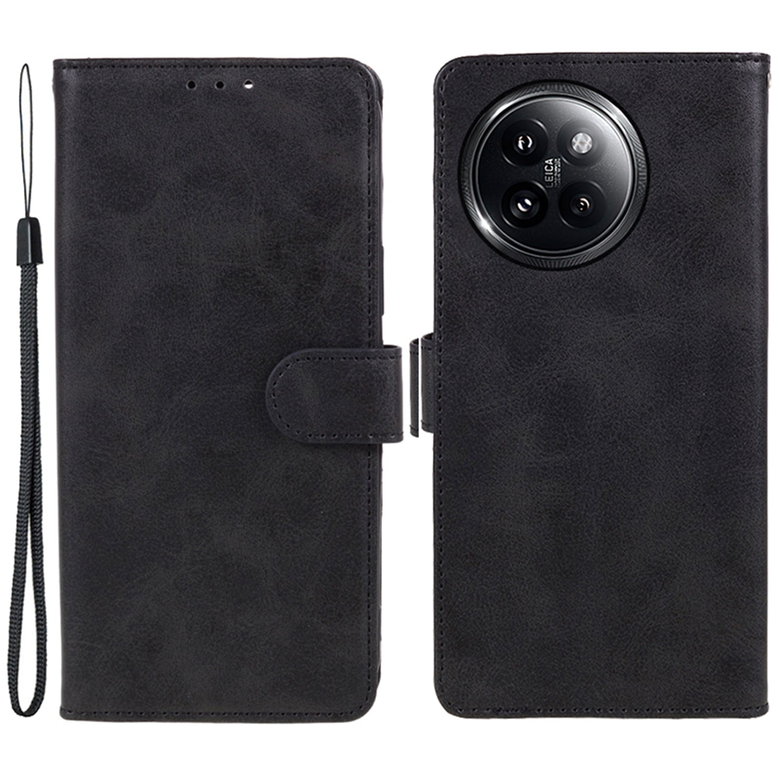 For Xiaomi Civi 4 Pro 5G Case PU Leather Phone Cover Calf Texture Wallet with Magnetic Clasp