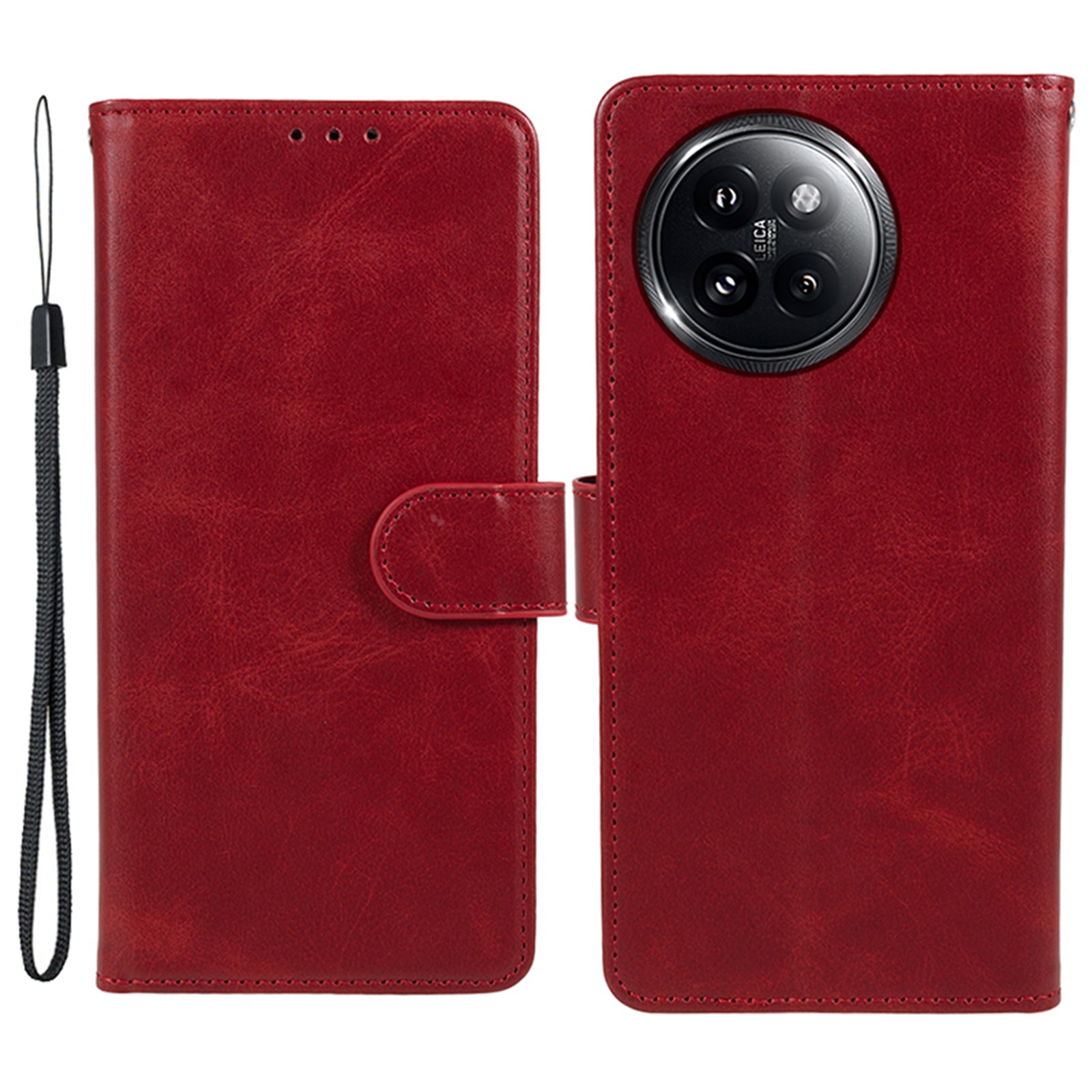For Xiaomi Civi 4 Pro 5G Case PU Leather Phone Cover Calf Texture Wallet with Magnetic Clasp