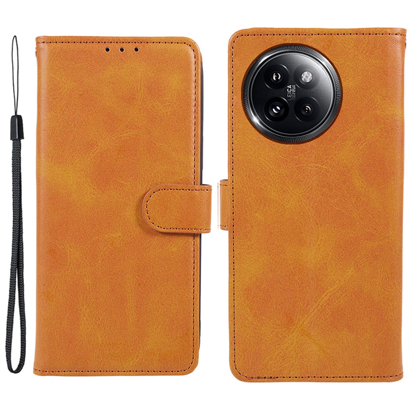 For Xiaomi Civi 4 Pro 5G Case PU Leather Phone Cover Calf Texture Wallet with Magnetic Clasp