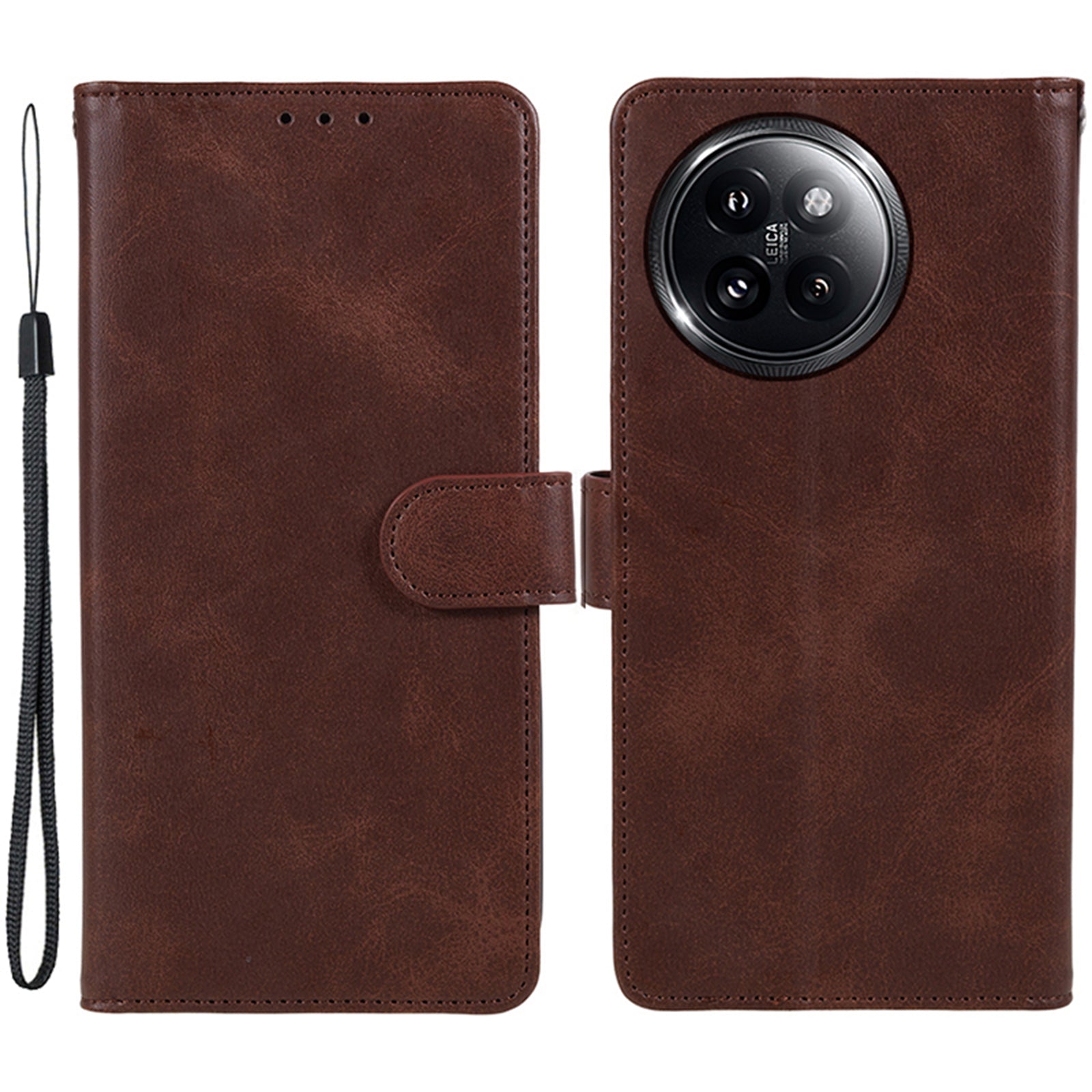 For Xiaomi Civi 4 Pro 5G Case PU Leather Phone Cover Calf Texture Wallet with Magnetic Clasp