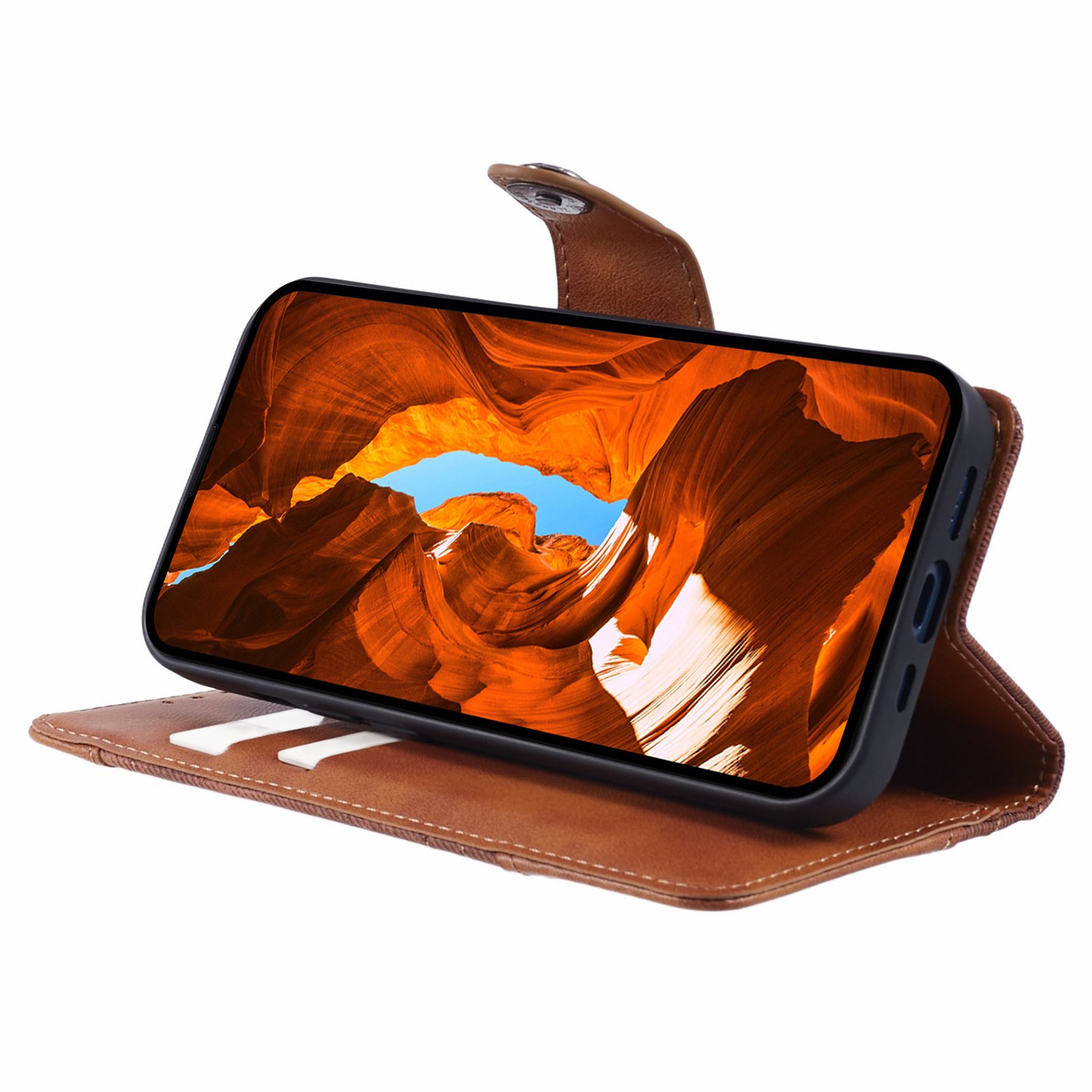 For Xiaomi Civi 4 Pro 5G Case Leather Phone Back Cover Crazy Horse Texture Splicing Design