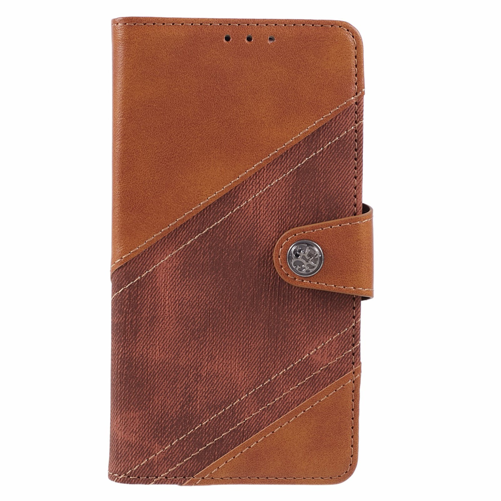 For Xiaomi Civi 4 Pro 5G Case Leather Phone Back Cover Crazy Horse Texture Splicing Design